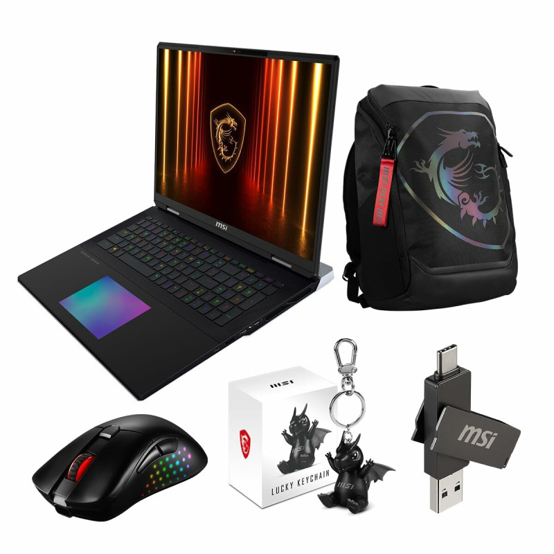 Laptop MSI TITAN 18 HX AI A2XWIG-245ES 18" 64 GB RAM 2 TB SSD RTX 5080