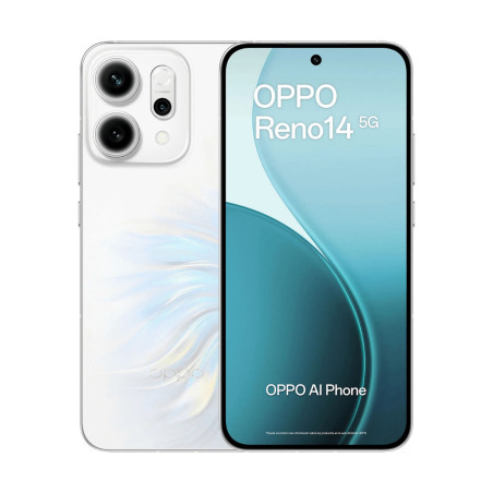 Smartphone Oppo Reno14 5G 6,59" Octa Core Mediatek Dimensity 8350 12 GB RAM 256 GB Bianco