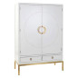 Armadio DKD Home Decor Bianco Dorato Metallo Pioppo 120 x 50 x 175 cm
