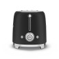 SMEG TOASTER 2X2 50´STYLE MATT BLACK TSF01BLMEU