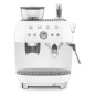 SMEG ESPRESSO MACHINE 50STYLE WITH INTEGRATED GRINDER WHITE EGF03WHEU