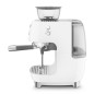SMEG ESPRESSO MACHINE 50STYLE WITH INTEGRATED GRINDER WHITE EGF03WHEU