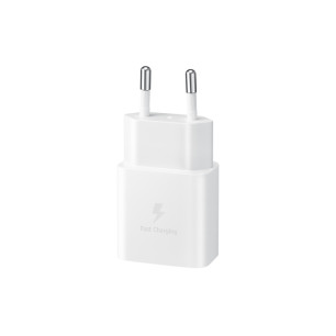 SAMSUNG POWER WALL CHARGER 15W USB-C WHITE + CABLE USB-C TO USB-C 1M WHITE EP-T1510XWEGEU