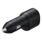 SAMSUNG POWER CAR CHARGER DUAL USB-C 25W + USB 15W BLACK EP-L4020NBEGEU