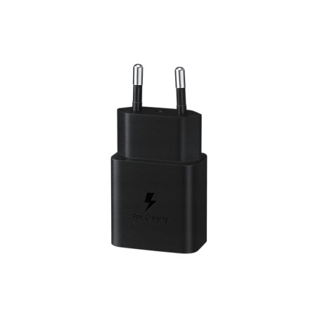 SAMSUNG POWER WALL CHARGER 15W USB-C BLACK + CABLE USB-C TO USB-C 1M BLACK EP-T1510XBEGEU