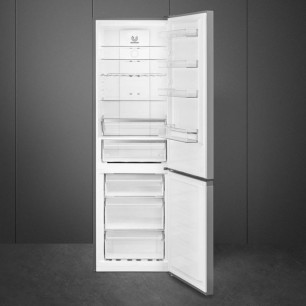 SMEG STAINLESS STEEL COMBI FRIDGE FREEZER 200CM RC20XDNE