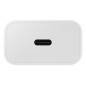 SAMSUNG POWER WALL CHARGER 25W USB-C WHITE + CABLE USB-C TO USB-C WHITE EP-T2510XWEGEU