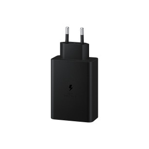SAMSUNG POWER WALL CHARGER 65W TRIPLE 2XUSB-C + 1XUSB BLACK EP-T6530NBEGEU