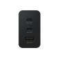 SAMSUNG POWER WALL CHARGER 65W TRIPLE 2XUSB-C + 1XUSB BLACK EP-T6530NBEGEU SAMSUNG POWER WALL CHARGER 65W TRIPLE 2XUSB-C + 1XUSB BLACK EP-T6530NBEGEU