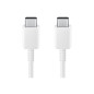 SAMSUNG CABLE USB-C TO USB-C 3A 1,8M WHITE EP-DX310JWEGEU