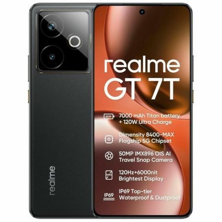 Smartphone Realme GT 7T 6,8" Octa Core 12 GB RAM 512 GB Nero
