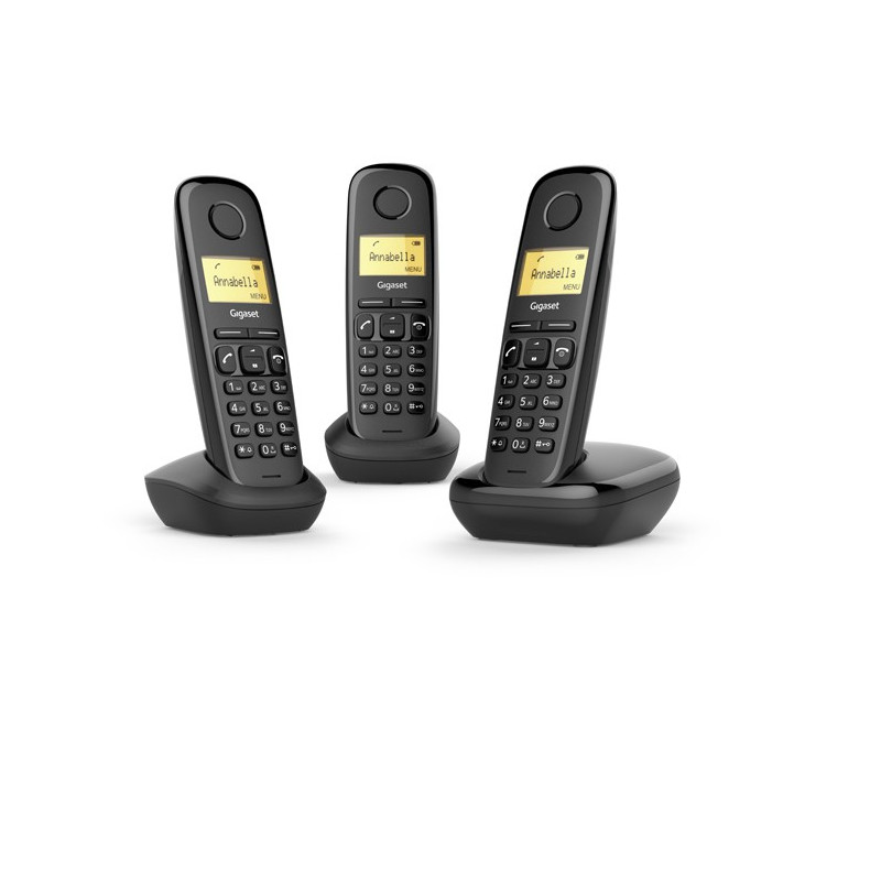 GIGASET WIRELESS PHONE A170 TRIO BLACK (L36852-H2802-D211)