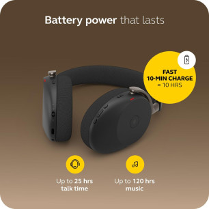 Cuffie Bluetooth a Fascia Jabra EVOLVE3 85 Nero