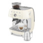 SMEG ESPRESSO MACHINE 50STYLE WITH INTEGRATED GRINDER CREAM EGF03CREU