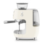 SMEG ESPRESSO MACHINE 50STYLE WITH INTEGRATED GRINDER CREAM EGF03CREU