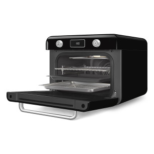 SMEG MULTIFUNCTION COUNTERTOP OVEN 50S STYLE WITH GALILEO TECHNOLOGY BLACK COF01BLEU